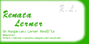 renata lerner business card